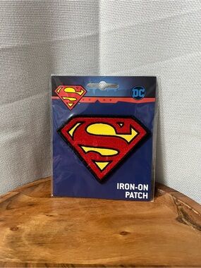 Superman "S" Logo Embroidered Iron-On Jacket Patch DC Comics Red Yellow Blue